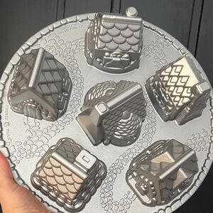 Silver Gingerbread House Cake Pan